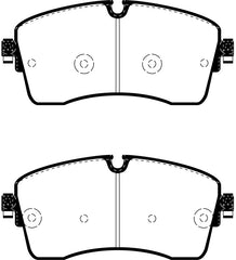 EBC 2018+ Jaguar E-Pace 2.0L Turbo (246) Greenstuff Front Brake Pads