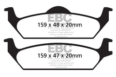 EBC 03-04 Dodge Dakota 2WD 3.9 Yellowstuff Rear Brake Pads