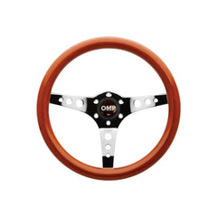 OMP Mugello Wooden Steering Wheel 350mm Handgrip Oval25X23mm