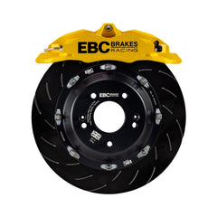 مجموعة فرامل أمامية كبيرة مقاس 355 مم من EBC Racing 11-18 Ford Focus ST (Mk3) باللون الأصفر