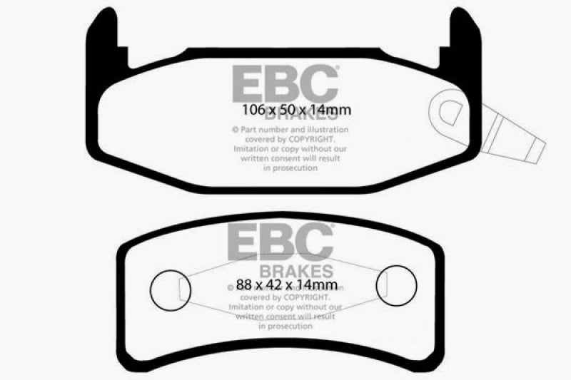 EBC 88-90 Buick Regal 2.8 Yellowstuff Rear Brake Pads