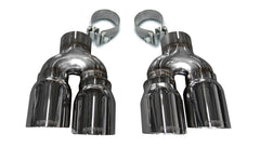 Corsa 16-19 Cadillac ATS 3.6T 4in Inlet / 4in Outlet Twin Polished Tip Kit (For Corsa Exhaust Only)