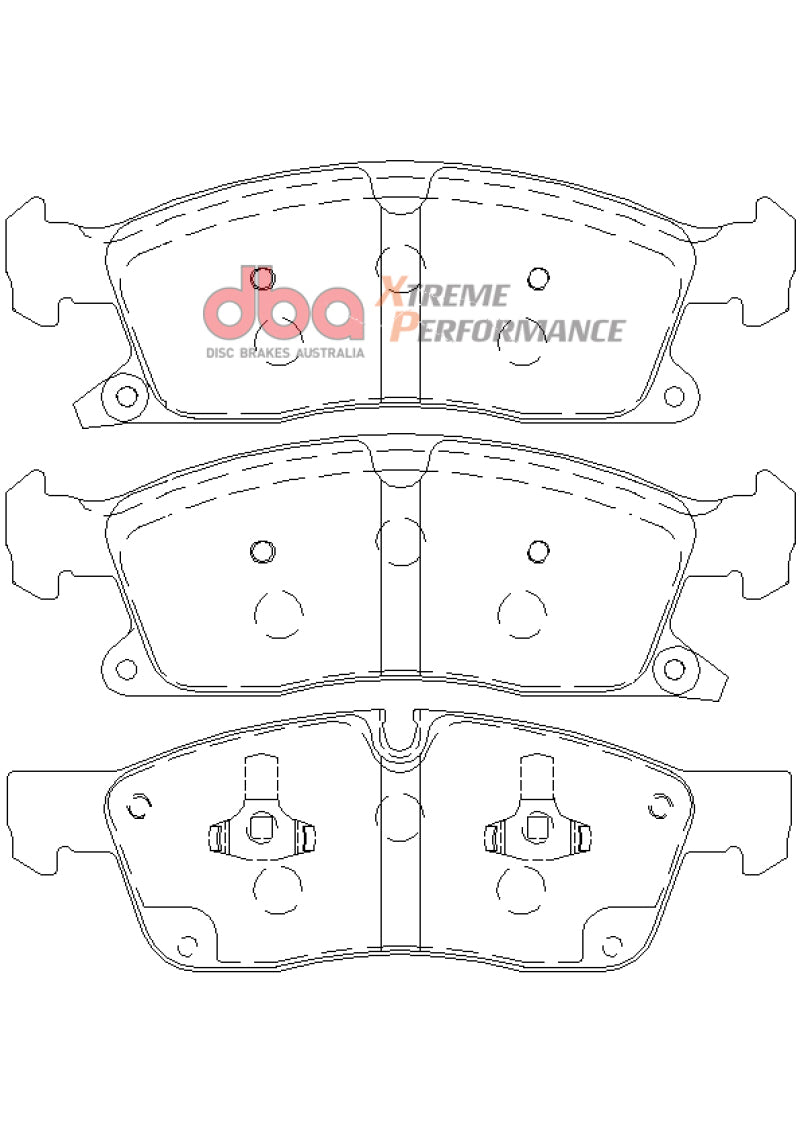 وسادات الفرامل الأمامية DBA 11-12 Dodge Durango / 11-12 Jeep Grand Cherokee XP650