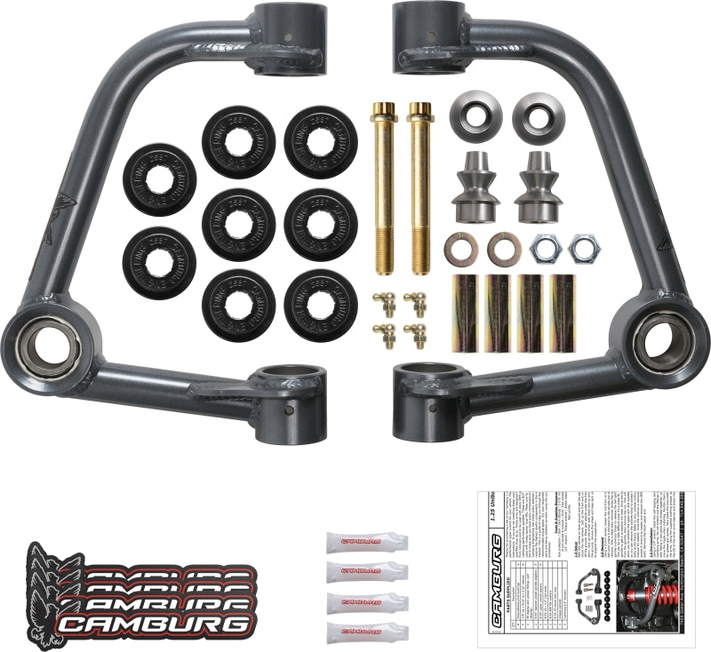 أذرع علوية عالية الأداء مقاس 1.25 بوصة من Uniball لسيارة Ford F-150 2WD/4WD موديل 2004-2008 من Camburg