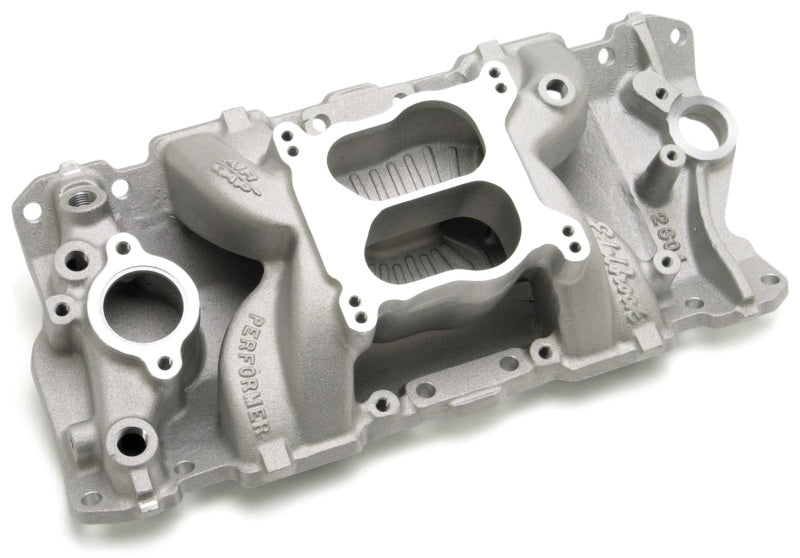 مشعب سحب Edelbrock Performer Air-Gap S/B Chevy 87-95 شفة قياسية/فتحة زنبركية