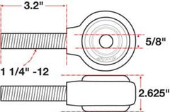 SPC Performance XAXIS Rod End Ball Joint