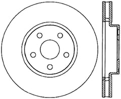 StopTech Sport Slotted (CRYO) 92-95 Toyota MR2 Front Right Slotted Rotor