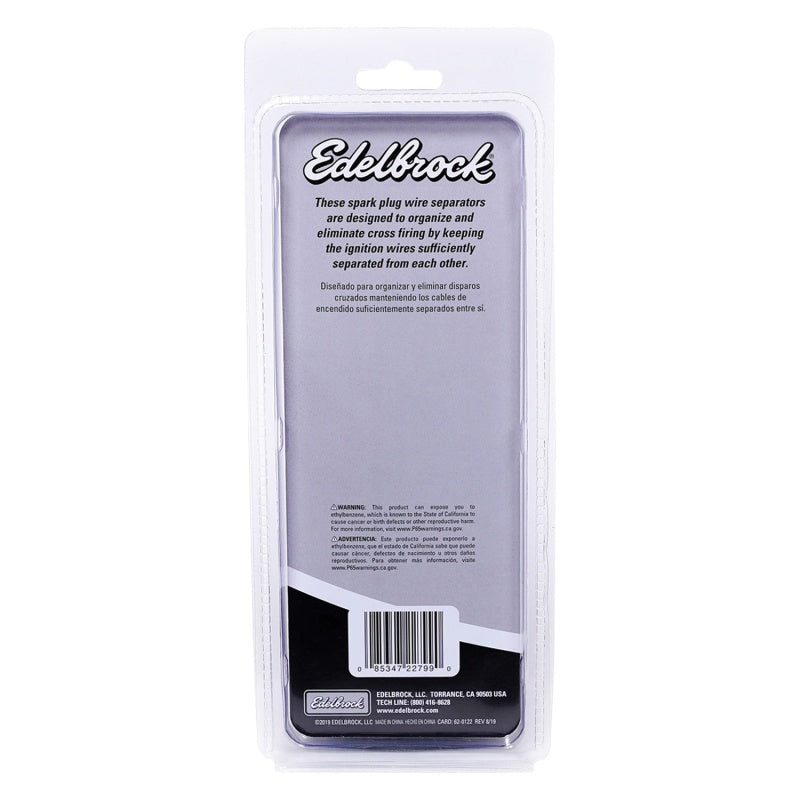 فاصلات أسلاك شمعات الإشعال من Edelbrock (SK005007) - مجموعة من 6 قطع