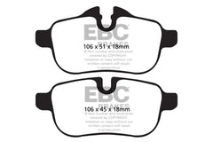 EBC 09-10 BMW Z4 E89 Bluestuff Rear Brake Pads