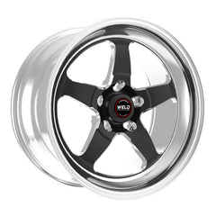 Weld S71 18x10 / 5x4.5 BP / 6.6in. BS Black Wheel (High Pad) - Non-Beadlock