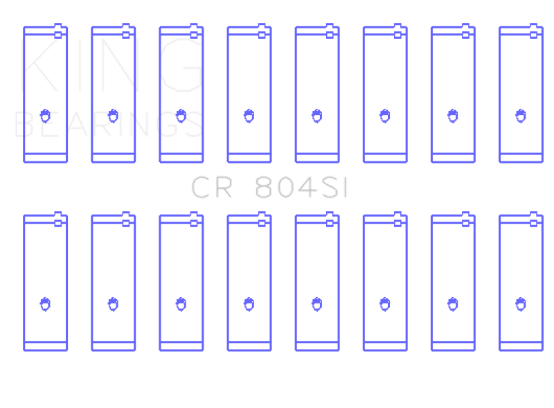 King Ford 260CI/289CI/302 5.0L Windsor Connecting Rod Bearing Set