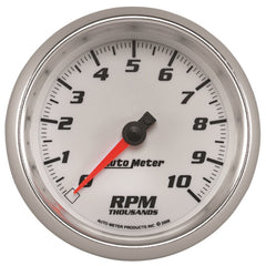 Autometer Pro-Cycle Gauge Tachometer 3 3/8in 10K Rpm White