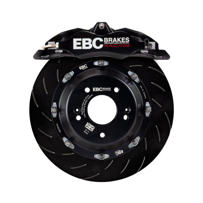 مجموعة فرامل أمامية كبيرة مقاس 330 مم من EBC Racing 12-21 Subaru BRZ/Toyota GT86 Black Apollo-4