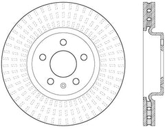 StopTech 12-16 Audi A4 Cryo Slotted Front Right Sport Brake Rotor