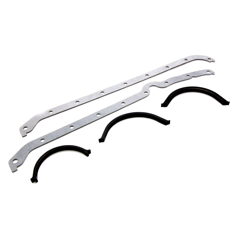 Cometic Chevy Gen1 SB V8 .031in Fiber Oil Pan Gskt Kit-Left Side Dipstick-Thick & Thin Front Seals