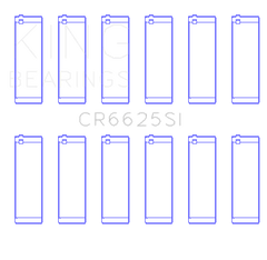 King Chevrolet 262 (Size .026) Connecting Rod Bearings (Set of 6)