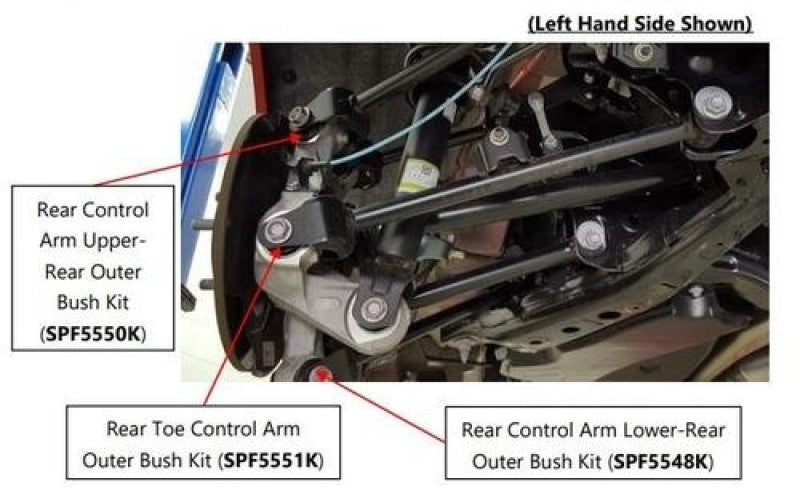 Superpro 16-24 Mazda MX-5 Miata ND Rear Toe Control Arm Outer Bush Kit