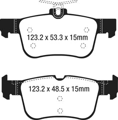 EBC 2021+ Ford Bronco Sport 1.5T Greenstuff Rear Brake Pads