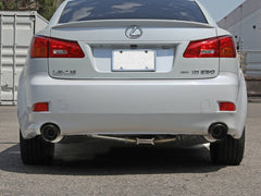 نظام عادم خلفي للمحور من aFe POWER Takeda 06-13 Lexus IS250/IS350 SS مع أطراف سوداء