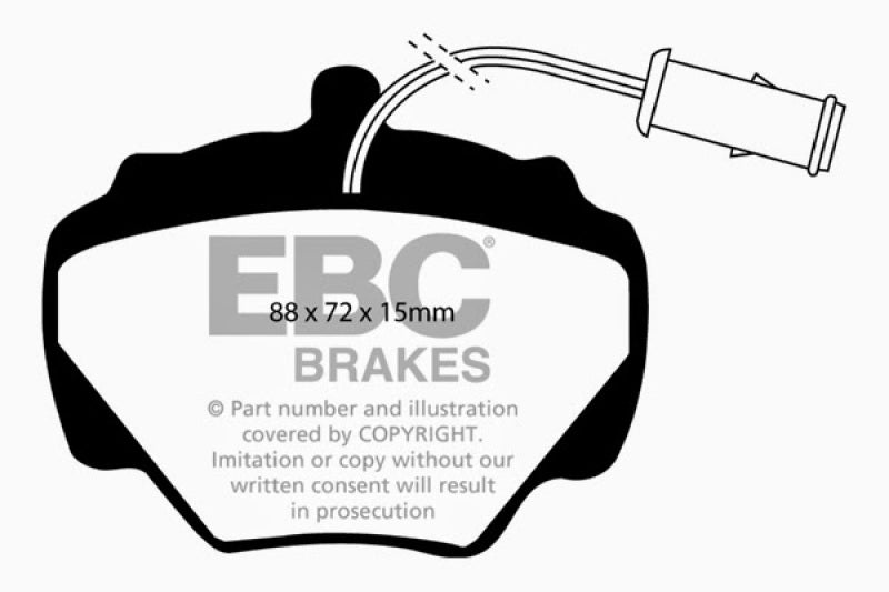 EBC 92-97 Land Rover Defender Greenstuff Rear Brake Pads