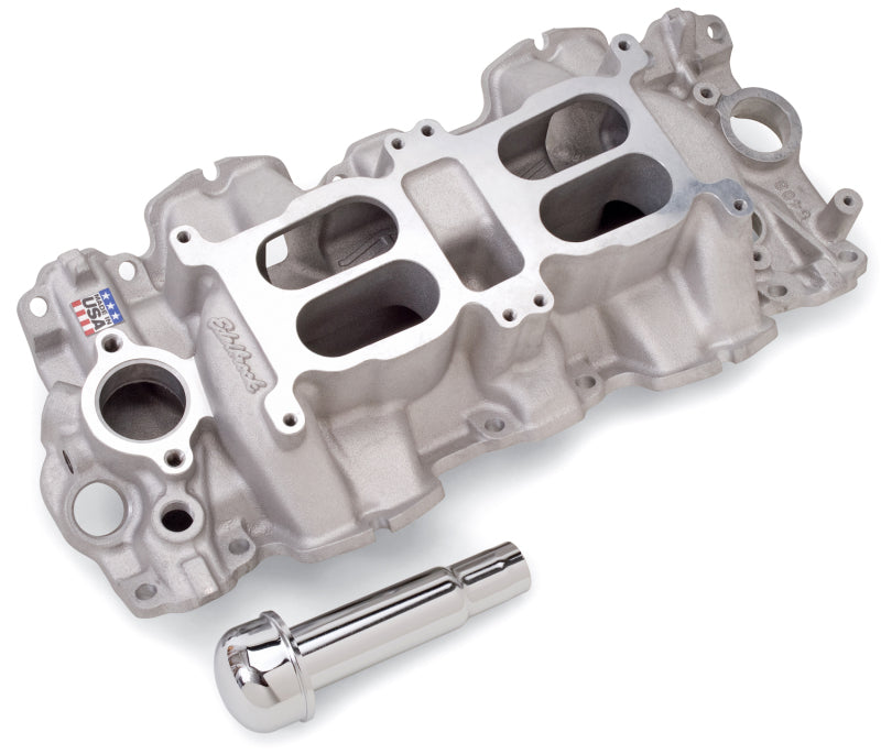 محرك Edelbrock Performer RPM Dual-Quad لشيفروليه 348/409 Win Big Block Large Port