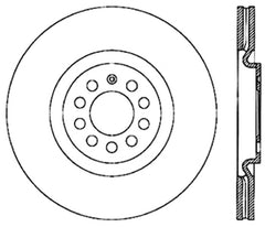 StopTech Cryo Slotted & Drilled Sport Brake Rotor - Right