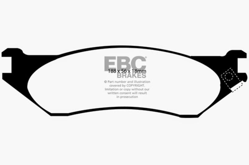 EBC 04-06 Dodge Durango 3.7 Yellowstuff Front Brake Pads