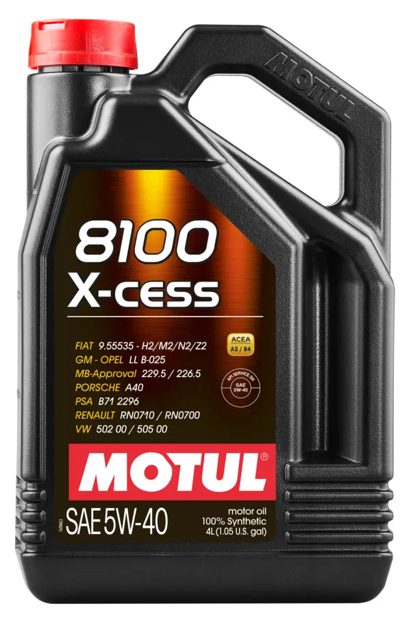 Motul 8100 X-CESS 5W-40 Engine Oil 4L 104256