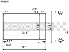 Koyorad Racing Radiator for Nissan GTR R35 HH022360