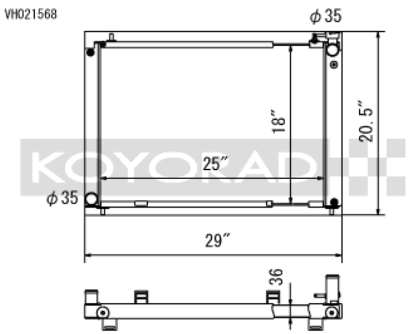 Koyorad Racing Radiator for Nissan 350Z Manual VH021568