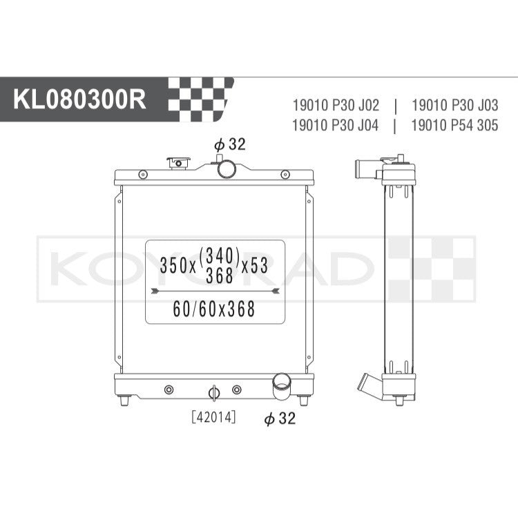 Koyorad Racing Radiator for Honda Civic EK / EG